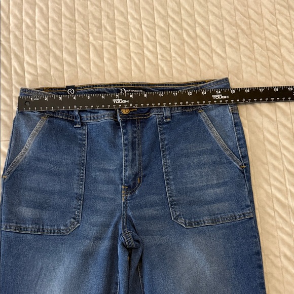 Our Republic For All Jeans Size 12 Blue Flare Stretch Denim Pants - Picture 7 of 11